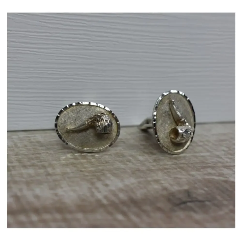 Men's Vintage 925 Sterling Silver Cufflinks Mexico